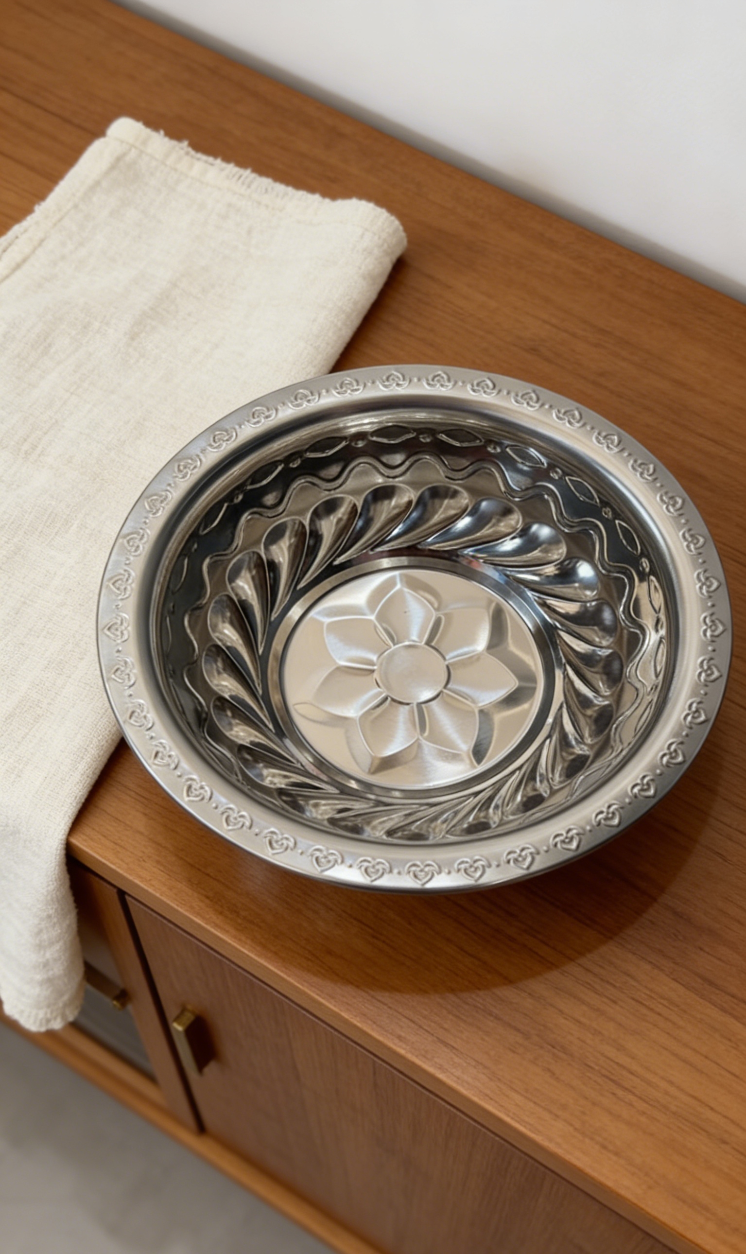 源头工厂批发不锈钢盖盆环形盆加深花盘不锈钢大脸盆不锈钢果盘印花盘菜盘精致不锈钢盆加厚加深印花盆洗水果洗菜盆水槽洗菜篮