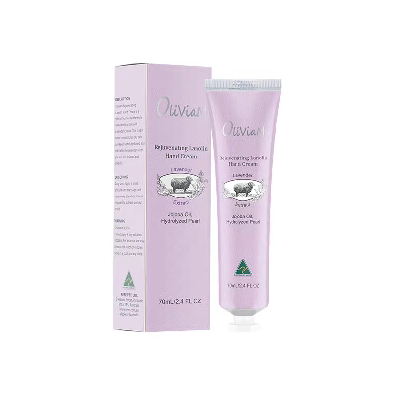 Australian imported Oliviam Lavender lanolin Hand Cream 70g, long-lasting moisturizing, nourishing and anti-wrinkle Item Picture