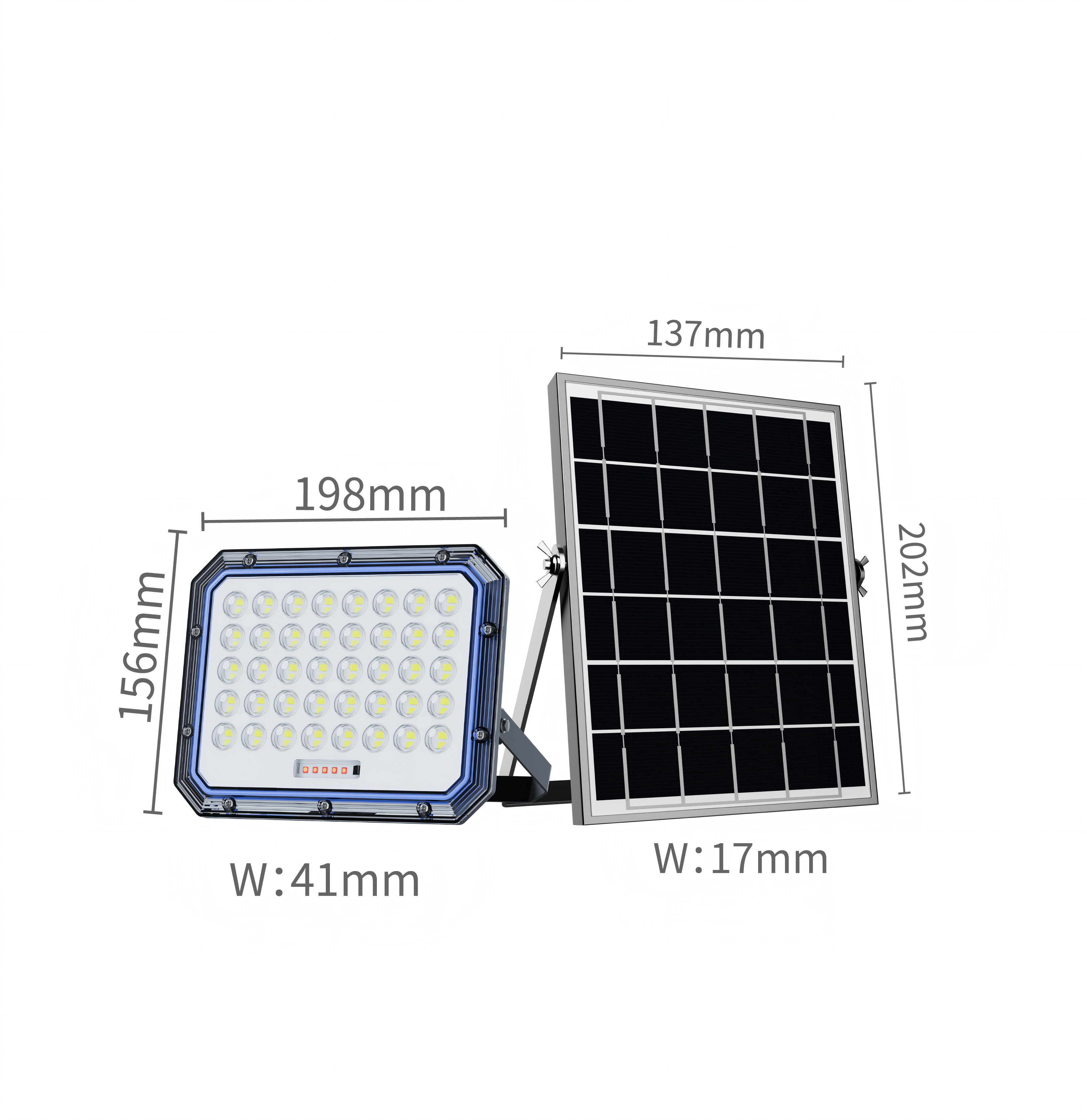 状元太阳能投光灯500w    太阳能灯太阳能太阳能板 