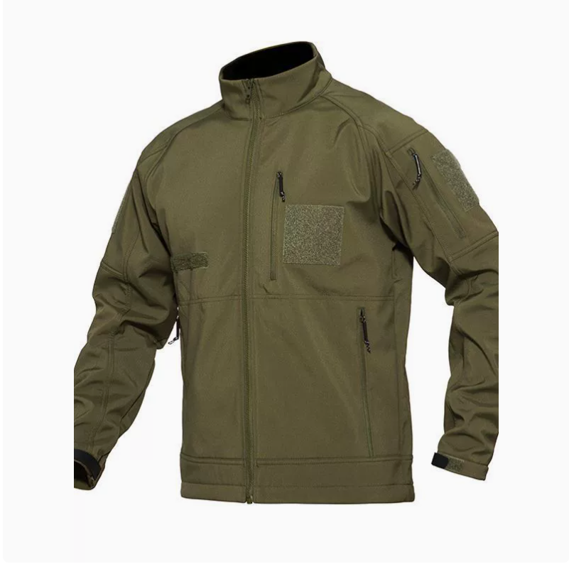 Outdoor sports men's jacket, baseball breathable and wear-resistant suit, lightweight urban tactical charge, windproof and water-repellent soft shell jacket