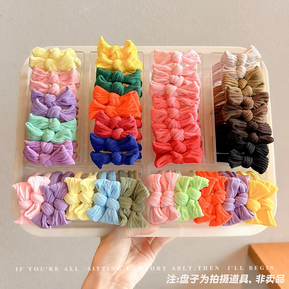 Cuerda de pelo para niños 2026 nuevo estilo arco banda elástica para niñas no daña cuerda de pelo alta estiramiento cola de caballo anillo de pelo tiara details Picture