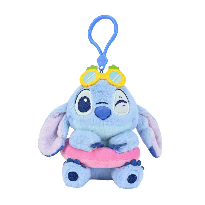 Authentic Stitch colorful pendants, Stitch Surf series plush toys, schoolbags, accessories, dolls, keychains
