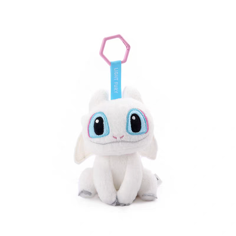 Universal Pictures' "How to Train Your Dragon" Light Demon Cute and Cool Pendant plush bag with cartoon keychain