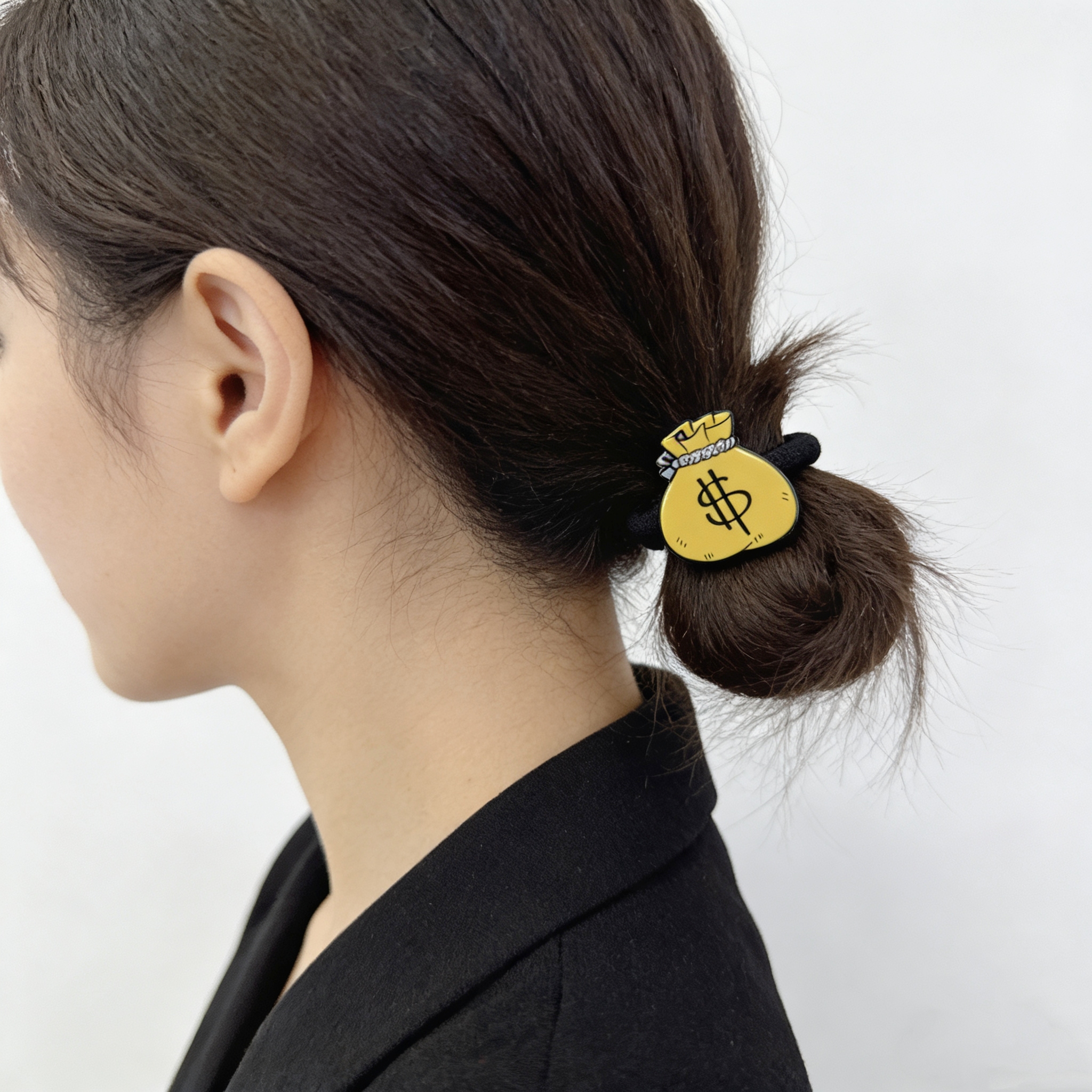 Original design, personalized and fashionable hair tie, cute acetate seamless hair band, high elasticity without damaging hair, trendy hair accessory Application Scenario