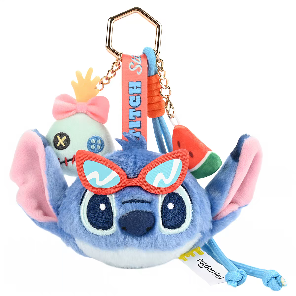 Official Disney Star Baby Stitch plush toy pendant, book pendant, keychain, birthday gift for girls details Picture