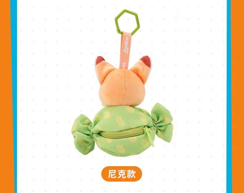 Disney potdemiel honey jar Nick plush Toy Walkman Pendant Loose Change Earphone case for girls details Picture