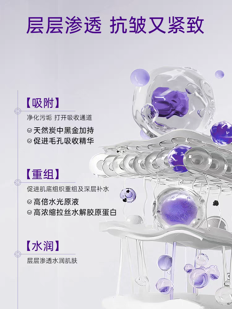 5 pieces of healoine Collagen Hyaluronic Acid Mask imported from South Korea. Healoine Black Hydrating Mask. Collagen hydrating, firming, anti-wrinkle and moisturizing Application Scenario