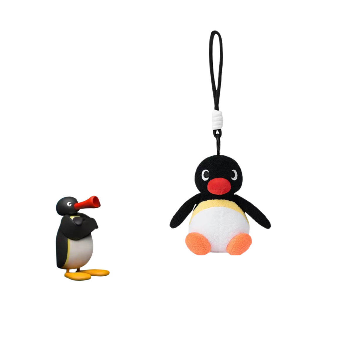 Genuine Pingu classic penguin family plush toys, dolls, bags, pendants, cute gifts for girls