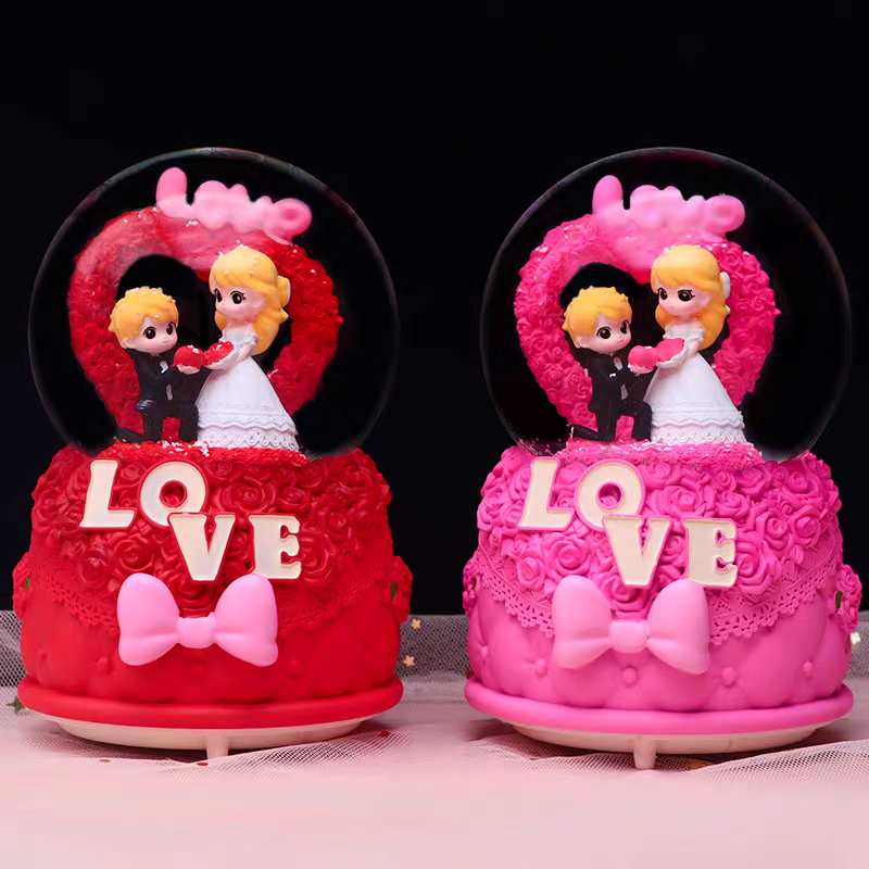 水晶球旋转灯，木头水晶球灯，马灯细节图