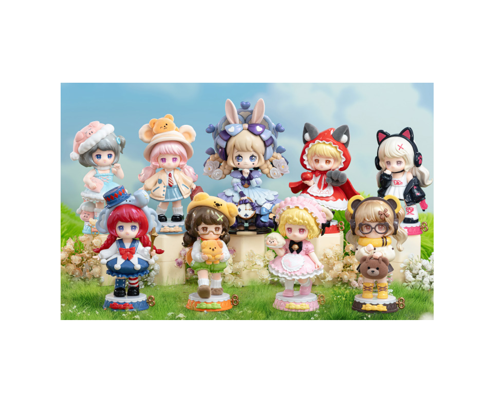 Kokoya可爱卡通女孩盲盒泡泡玛特潮玩手办