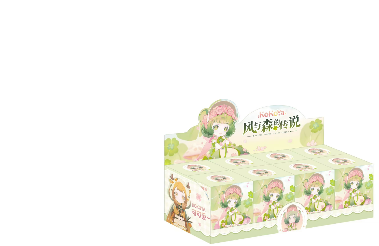 泡泡玛特风与森的传说卡通人物盲盒星星人潮玩手办盲盒