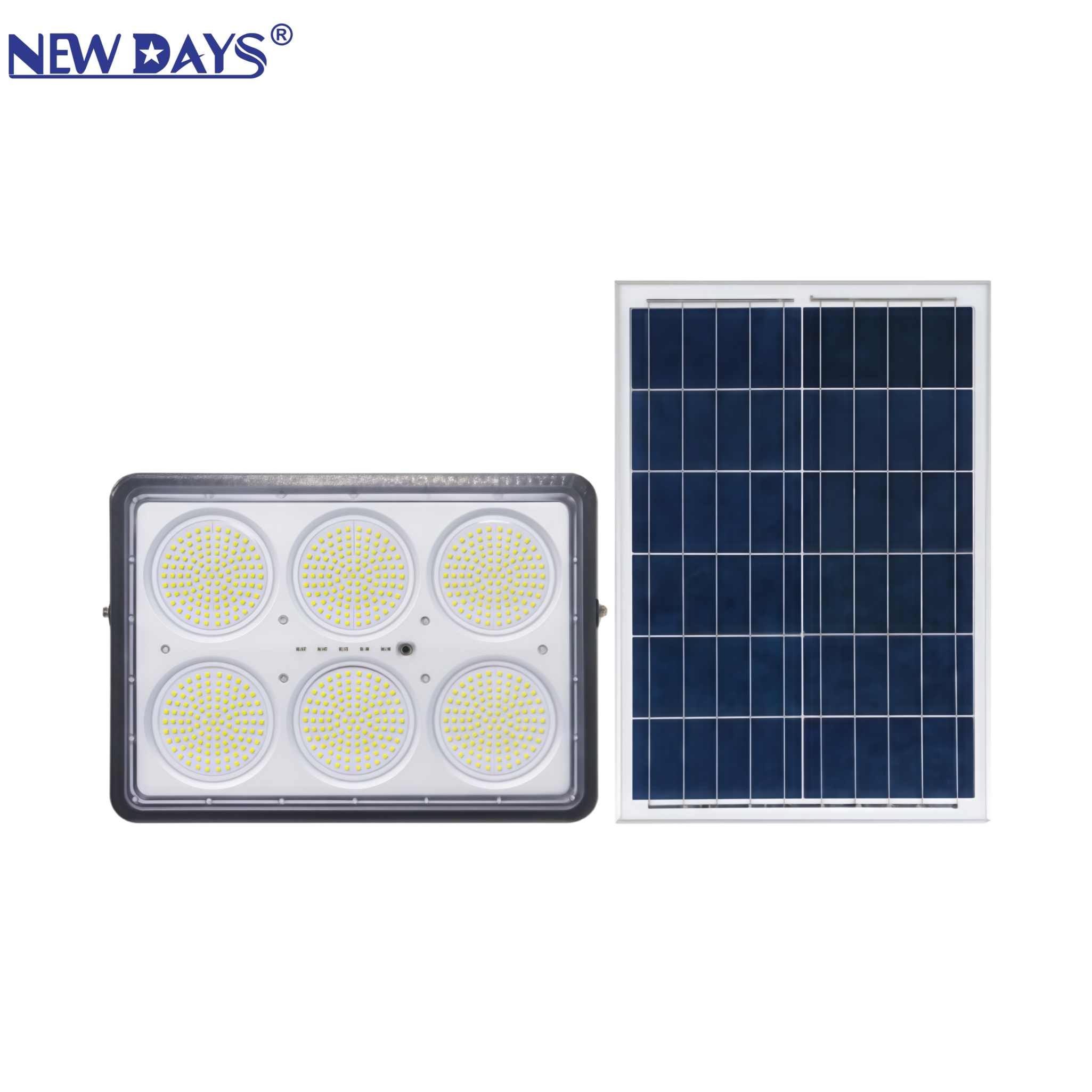 NEWDAYS marca crossover nuevo LED solar luz de inundación luz de inundación impermeable a prueba de polvo hogar patio iluminación de emergencia luz de calle ambiental resaltada