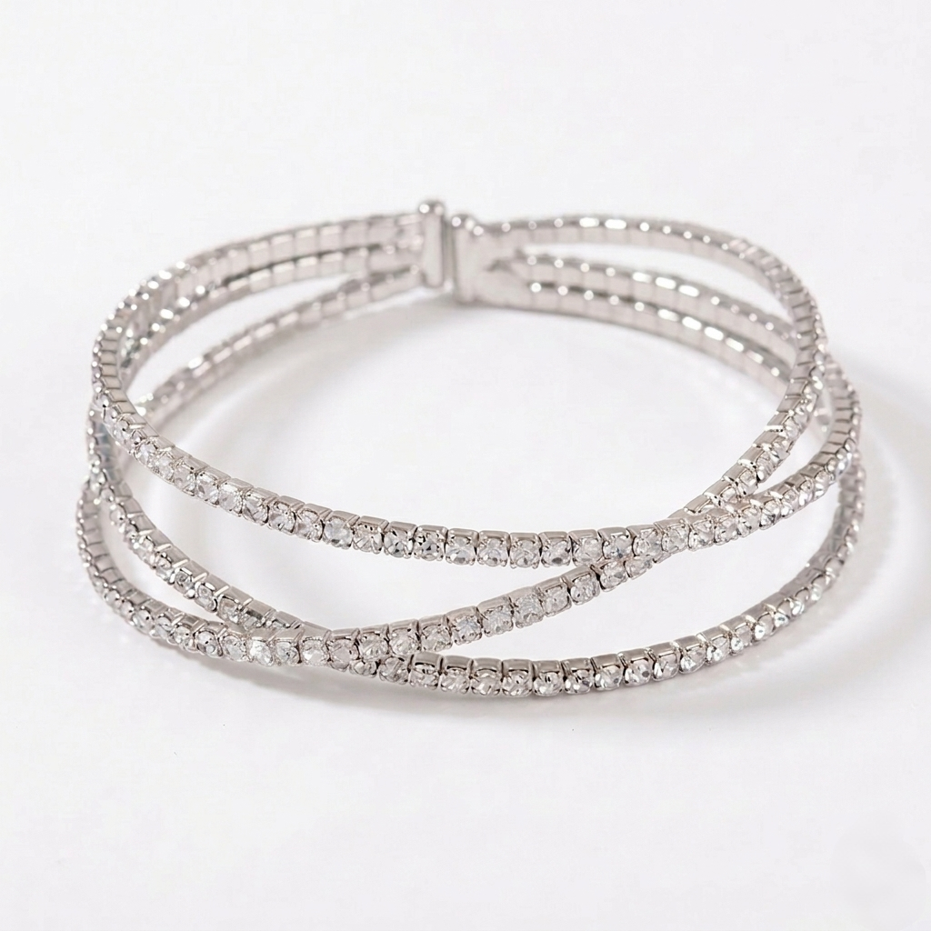 925银镯/手镯/铜微镶手环/猫眼手镯/手镯配件产品图