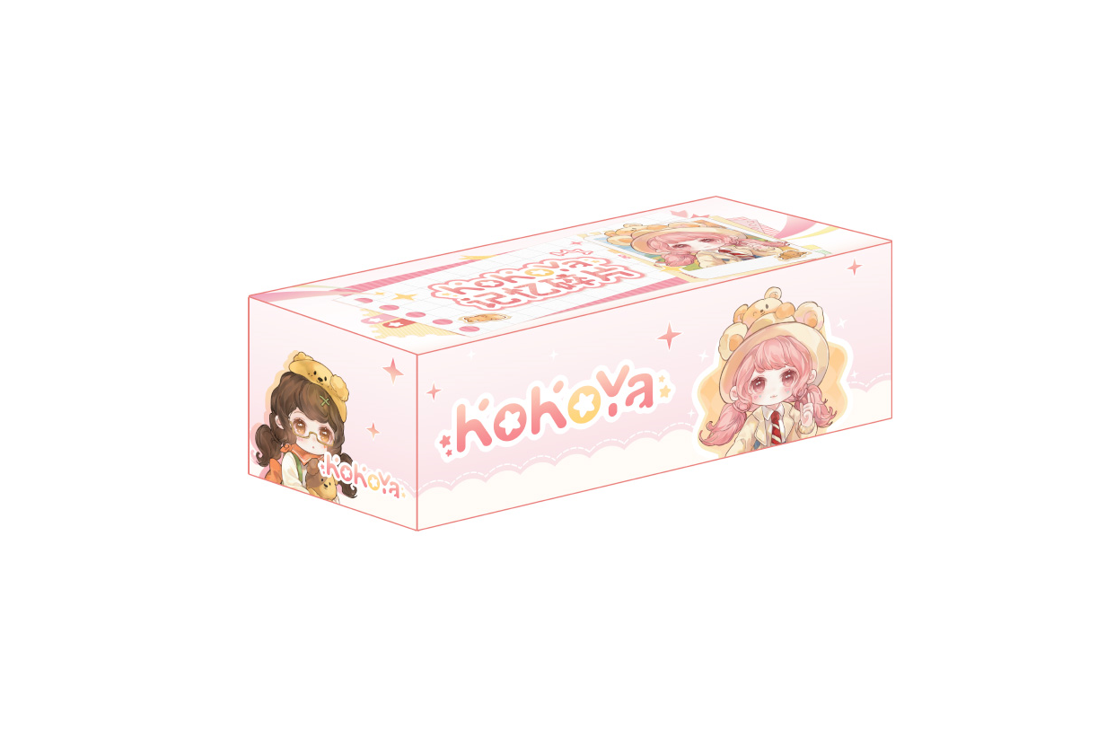 Kokoya粉色卡通彩妆包装盒50ml香水瓶纸盒彩盒设计