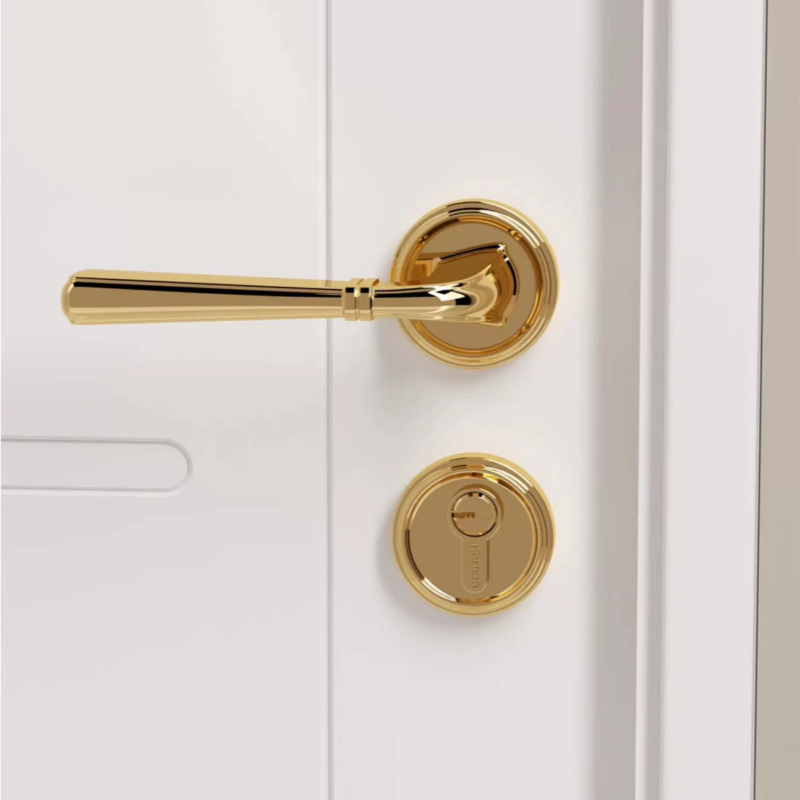 RENZ aluminum alloy golden door handle lock, old-fashioned anti-theft lock core Application Scenario
