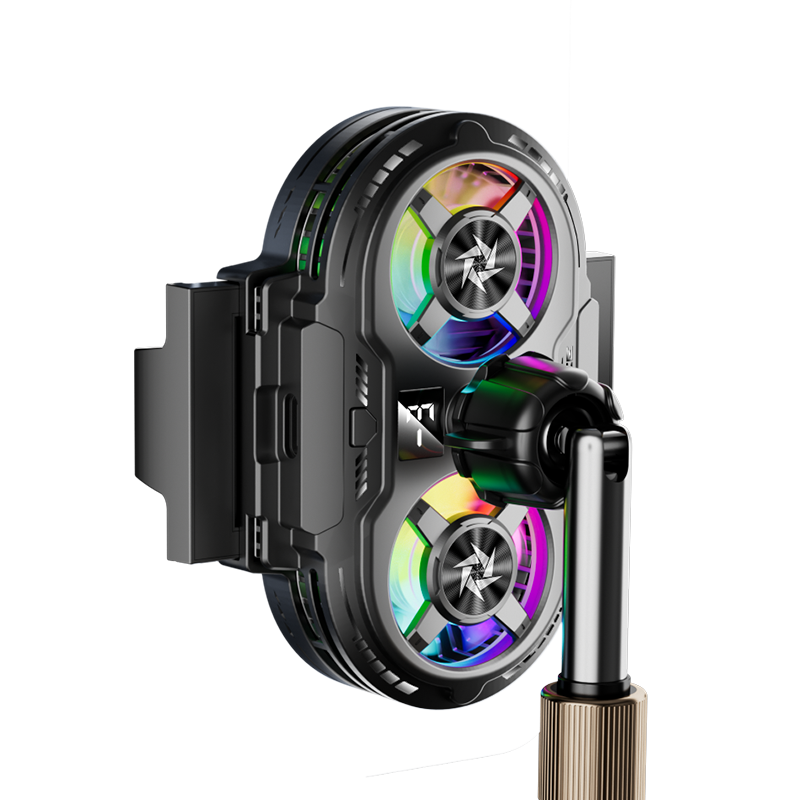Dual-fan mobile phone cooler, dual-core overclocking cooling wonder, semiconductor cooling back clip for live streaming, silent Application Scenario