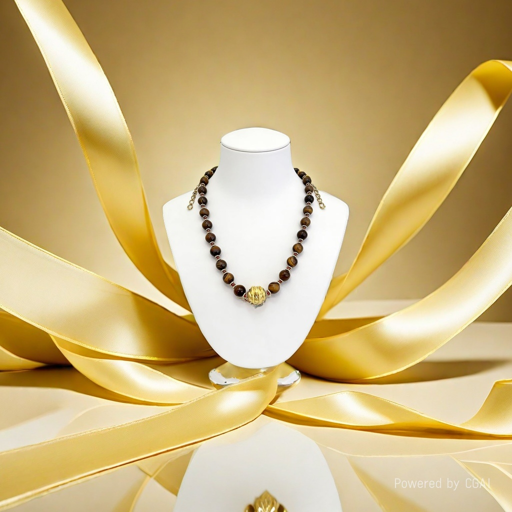 天然石项链女款气质 法式轻奢 通透原石 通勤叠戴 极简款