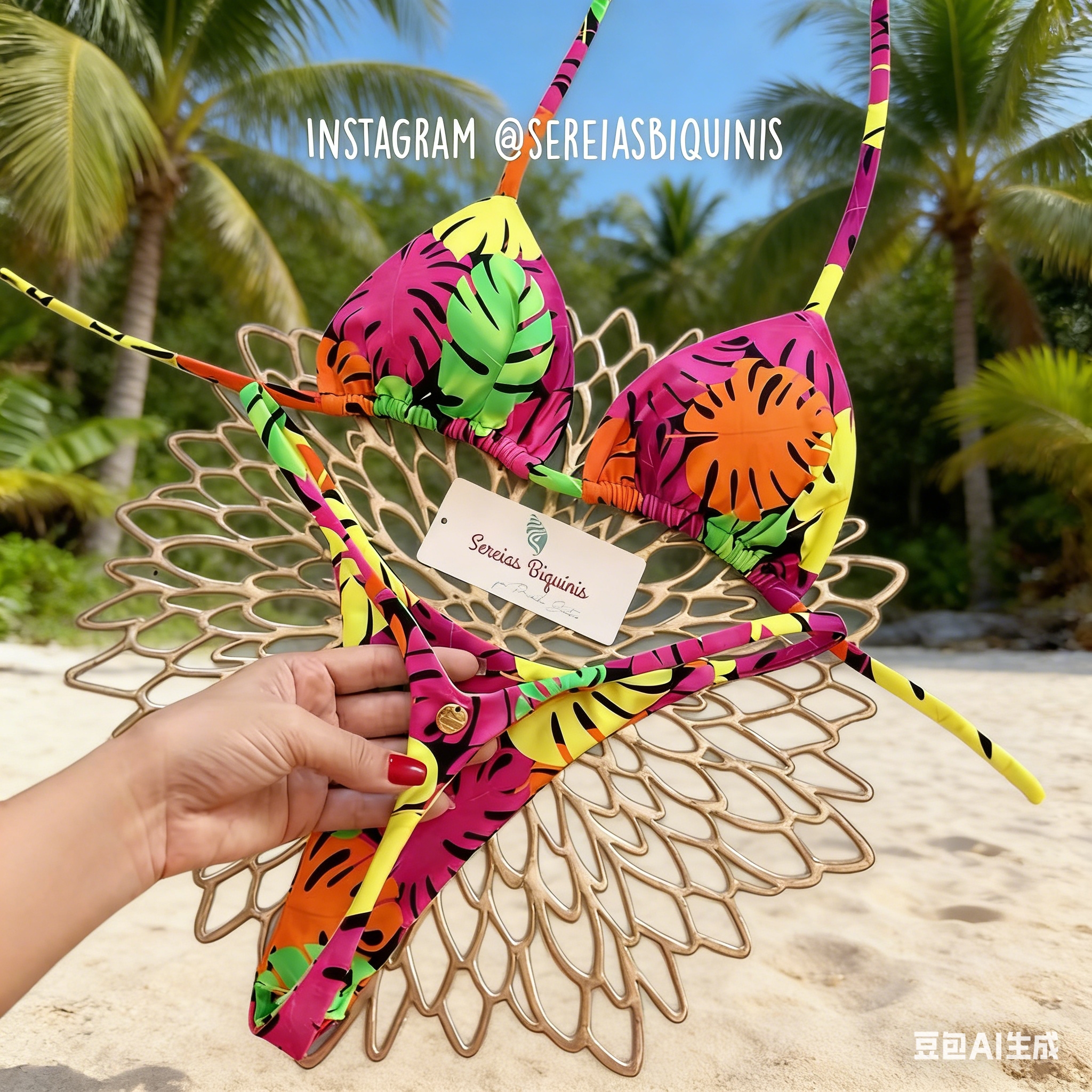2026 European and American new bikini special fabric printed swimwear, beach sexy women's swimwear Application Scenario