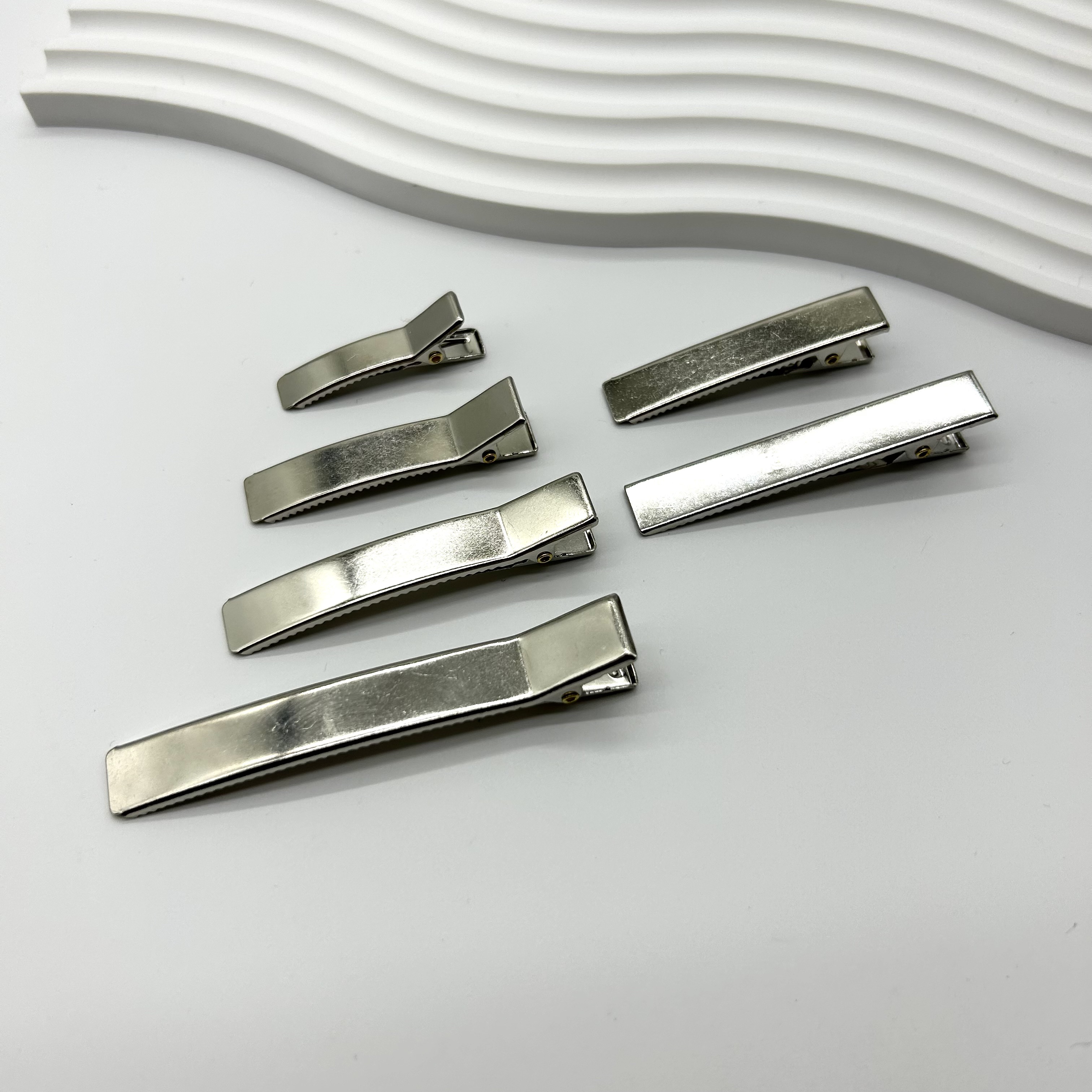 韩版双叉铜芯方夹发夹diy发饰发夹半成品底夹