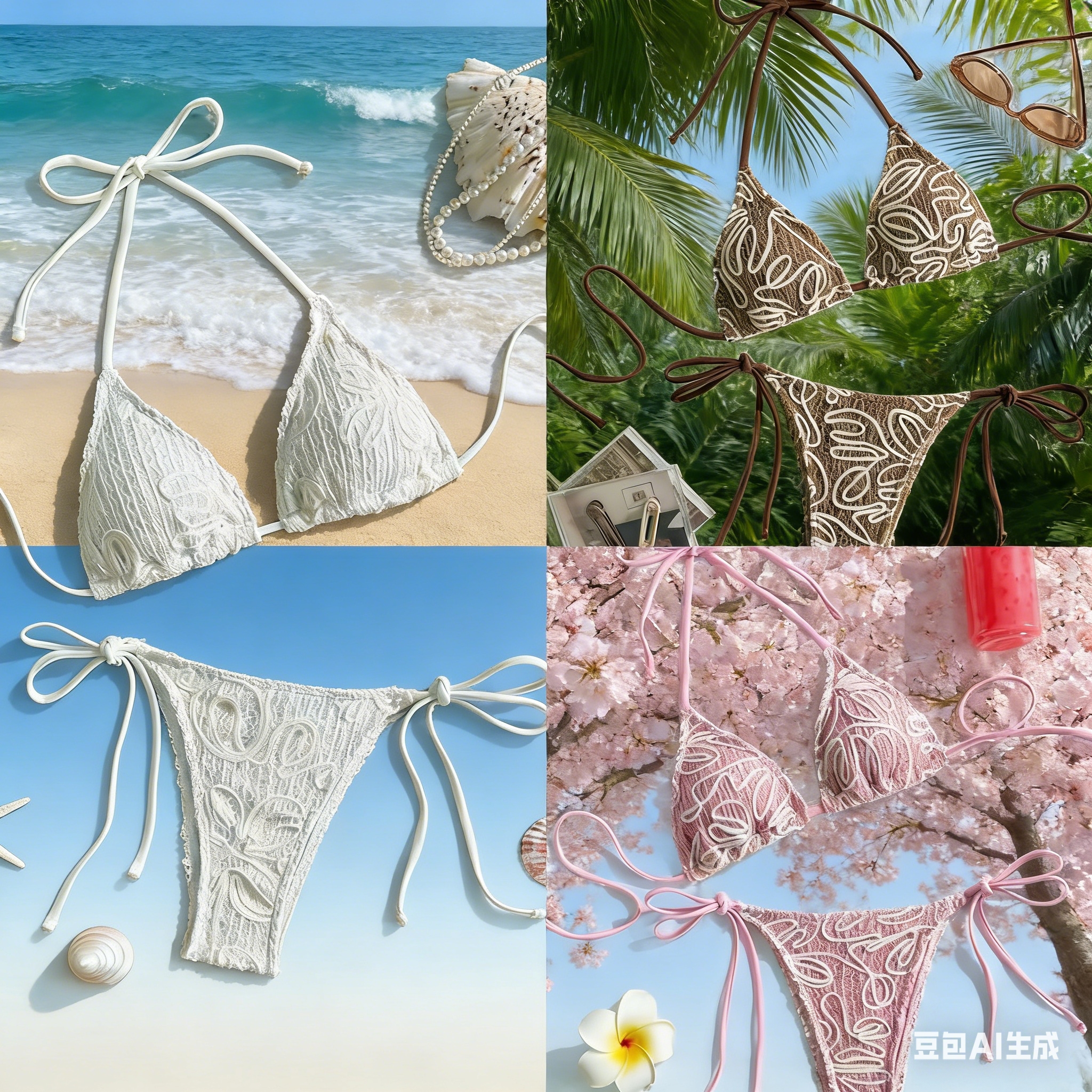 2026 New sexy solid color ins style women's three-point swimsuit bikini for Sanya vacation, cross-border full figure