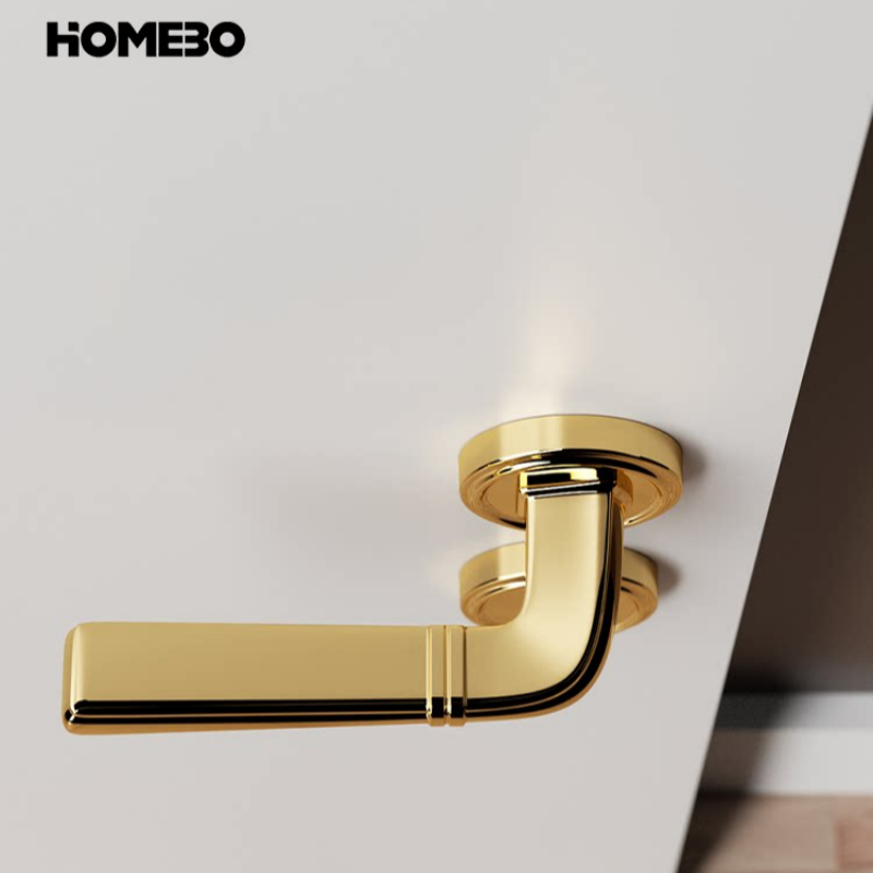 RENZ aluminum alloy door lock, old-fashioned anti-theft door handle lock, 120mm Item Picture