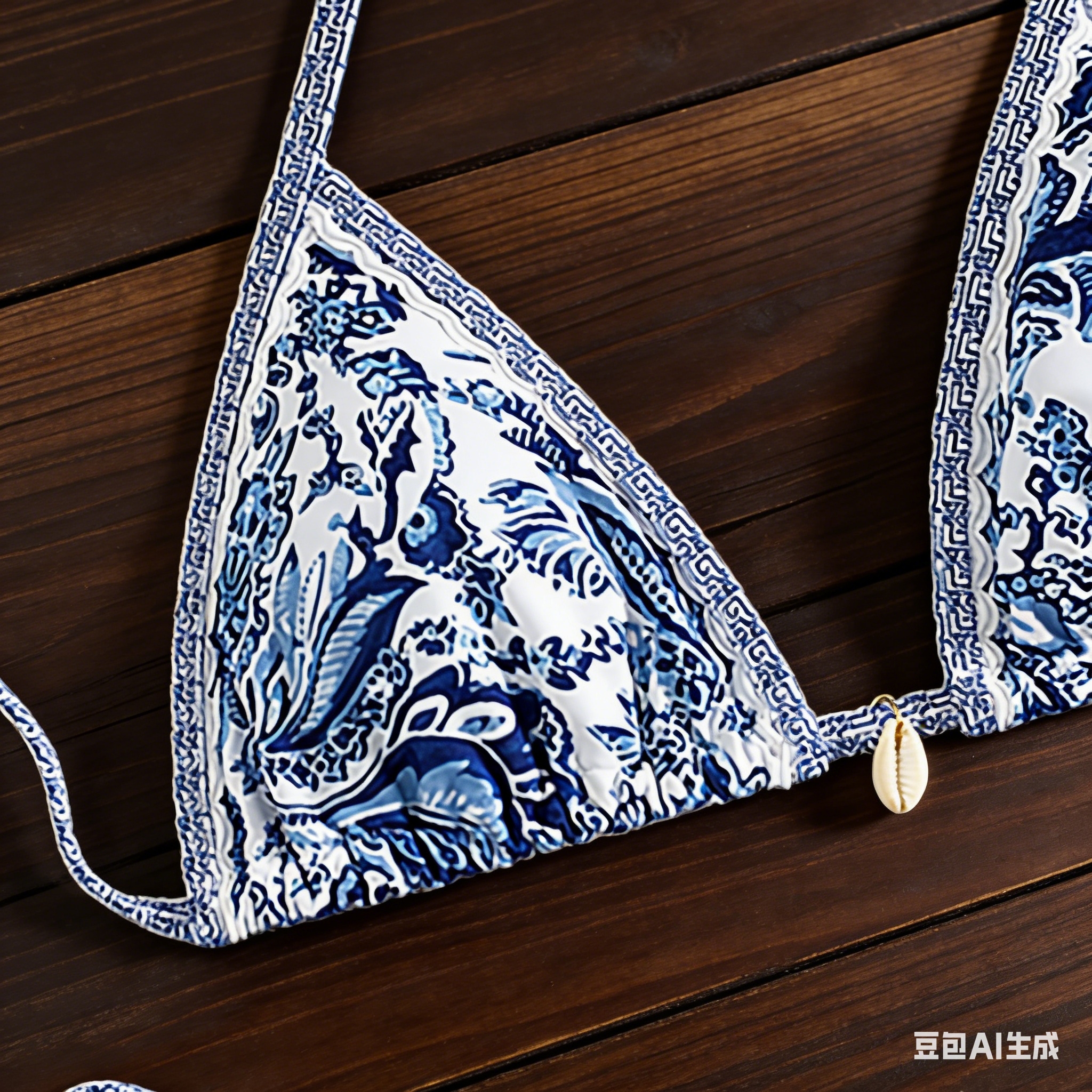 2026 New style bikini Cross-border European and American triangular cup printed sexy bikini two-piece swimsuit details Picture