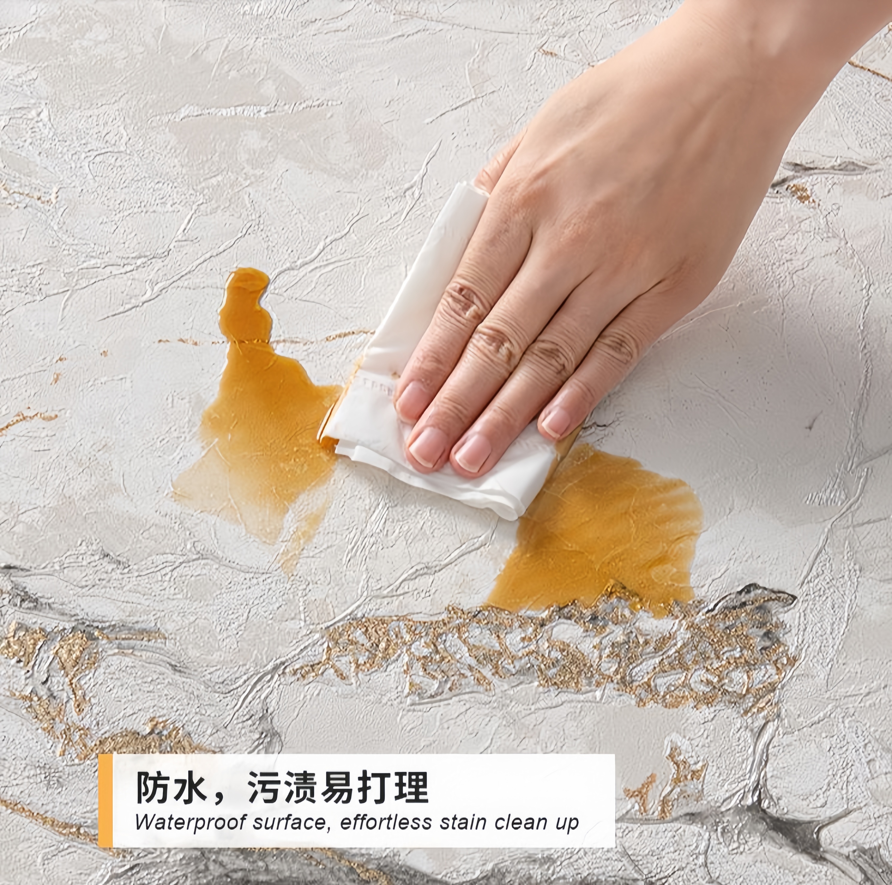 新款外贸3D立体精雕工艺仿大理石自粘墙纸壁纸墙贴美化简约工厂直销家装壁纸106cm*300cm新款详情4