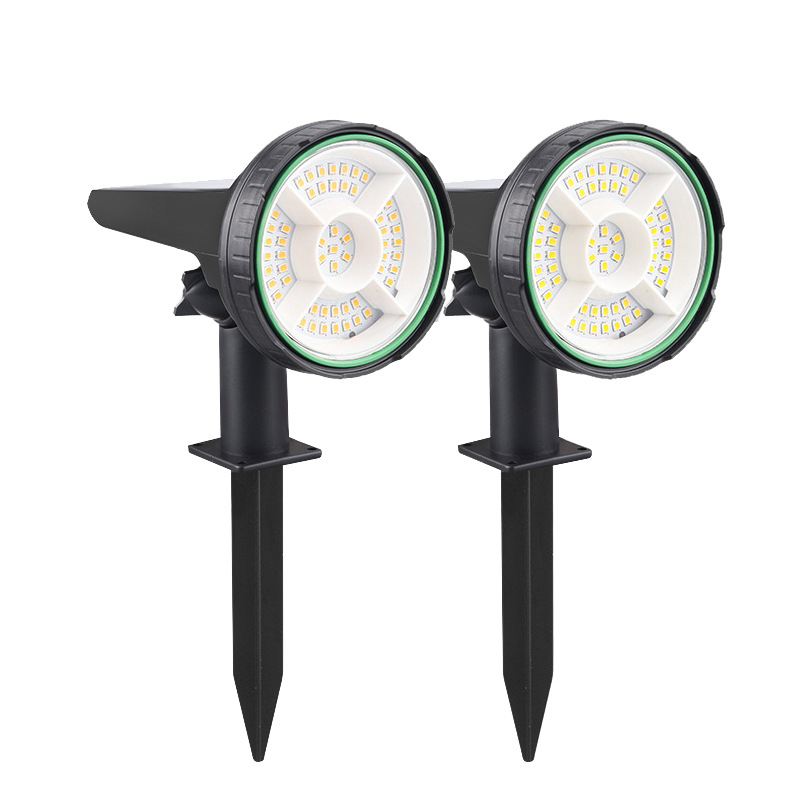 YW-08098太阳能射灯白光/暖光氛围灯户外LED地插灯防水防尘庭院装饰灯