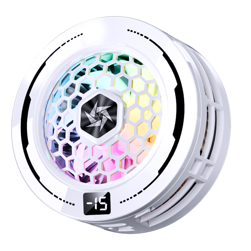Semiconductor cooling, ice formation, magnetic back clip, live streaming, digital display, silent cooling wonder for mobile phone heat sink Item Picture