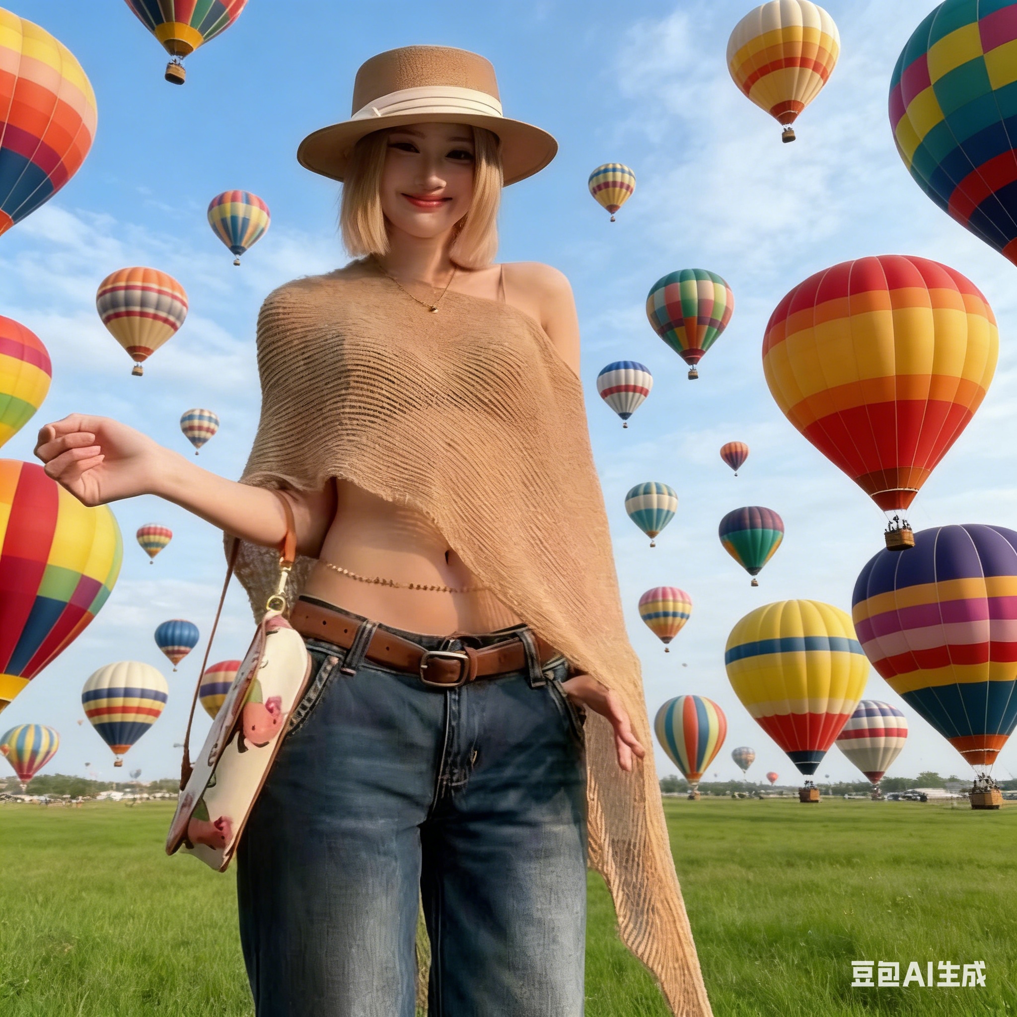 American-style shawl, hot girl, off-the-shoulder sun-protective knitted sweater, women's summer outerwear, thin smock, loose and lazy cape top details Picture