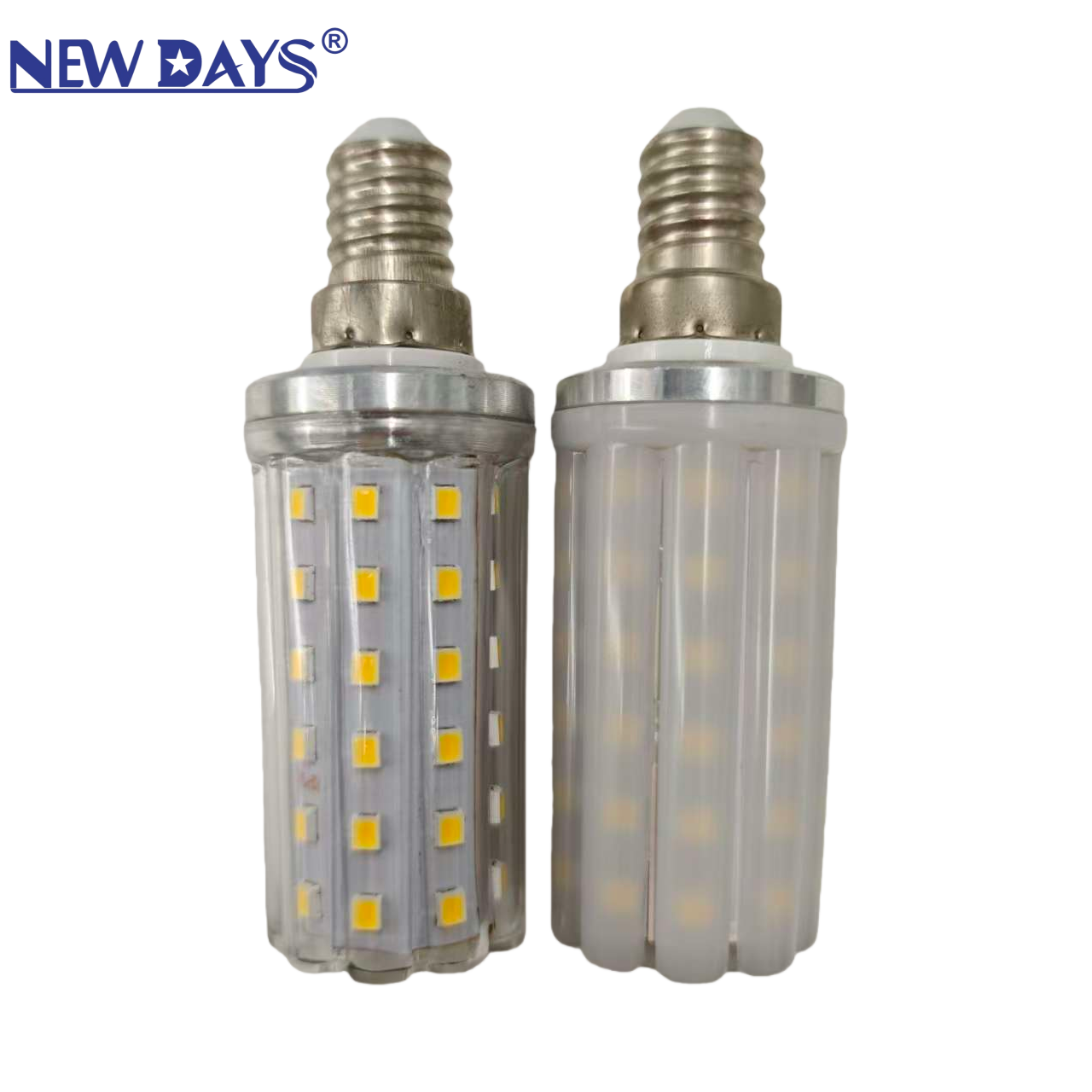 NEWDAYS brand cross-border led bulb corn lamp bulb, household screw-type E14E27 replacement light source warm white high-brightness energy-saving lamp