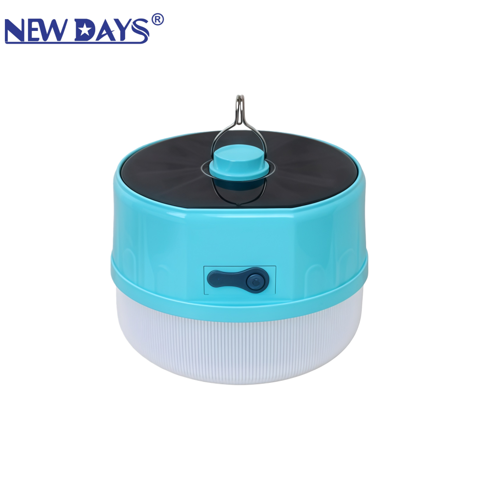 NEWDAYS品牌跨境新款led灯泡太阳能充电应急球泡，节能高亮照明灯，户外长续航露营灯