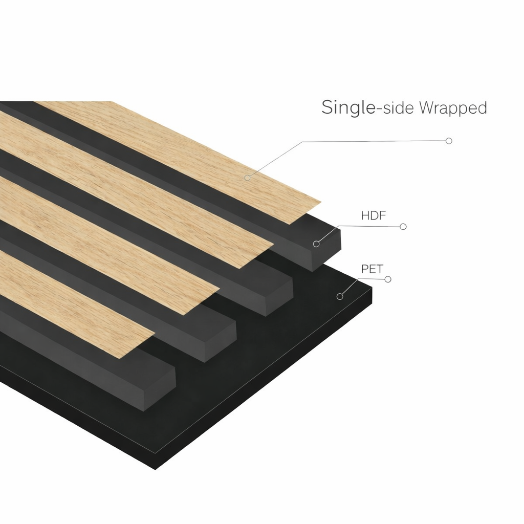 Wood veneer MDF composite grating sound-absorbing wall panels are flame-retardant, environmentally friendly, and available in multiple colors. Sound-absorbing and sound-insulating materials are also available pic 2