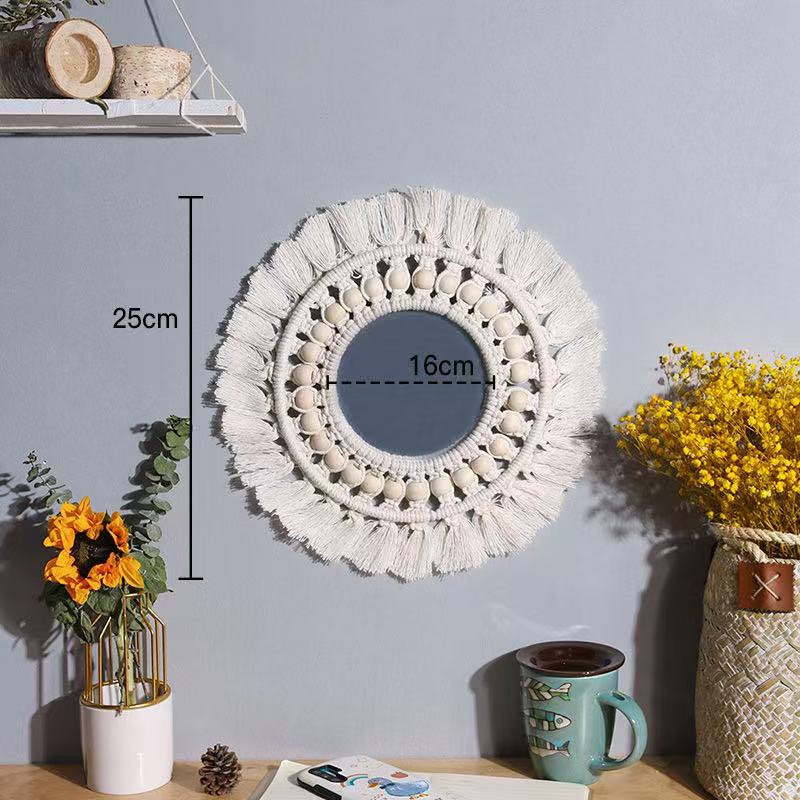 Simple Nordic-style hanging ornaments, woven decorative hanging pieces, living room door curtains