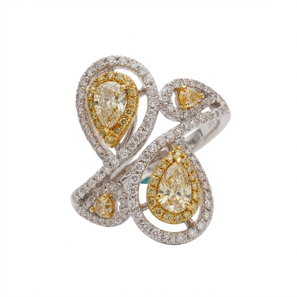 18K 金钻石女戒DKWA00001682