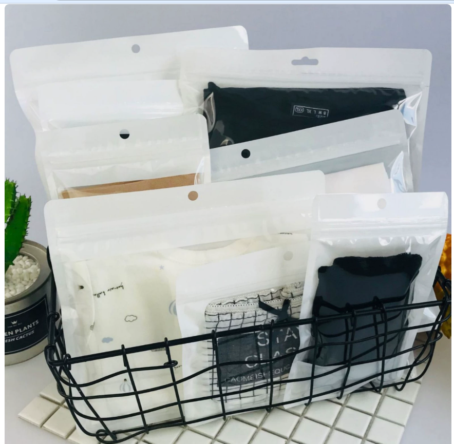 Plastic self-sealing bags for maternity pants, children's leggings, underwear and socks, blank packaging bags, can be filled in any way Specification image