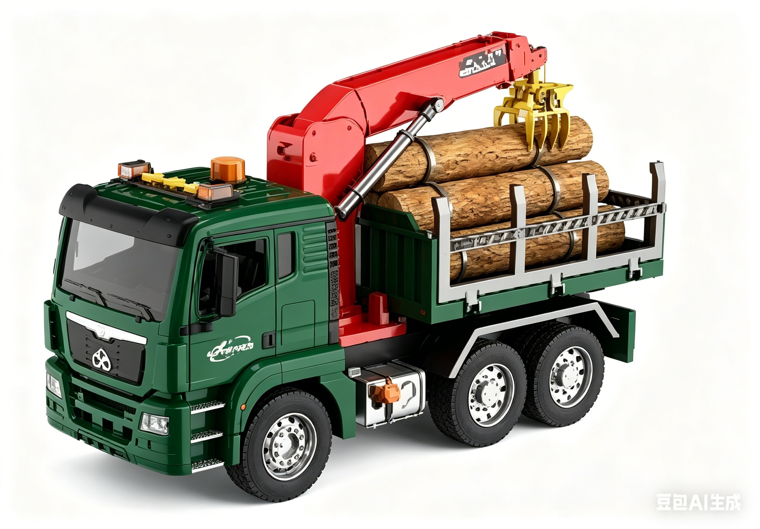 文艺WY1122A1:10惯性载木车  （开门，声光，打气）
