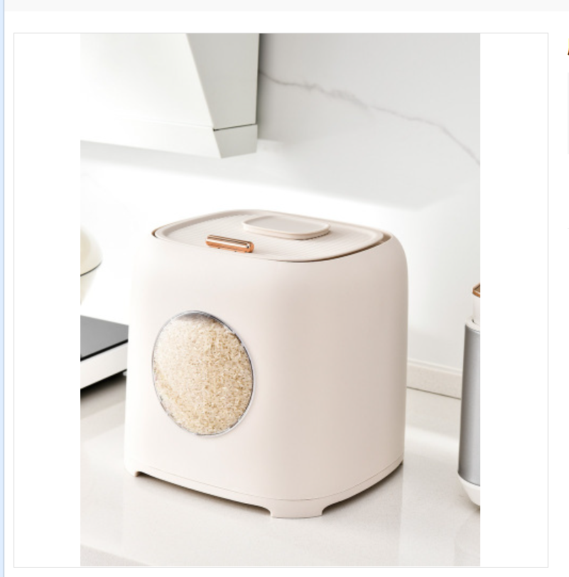 Kitchen rice bucket, household insect-proof and moisture-proof sealed rice jar, flour storage tank, rice box, rice storage box, 20 jin each Application Scenario