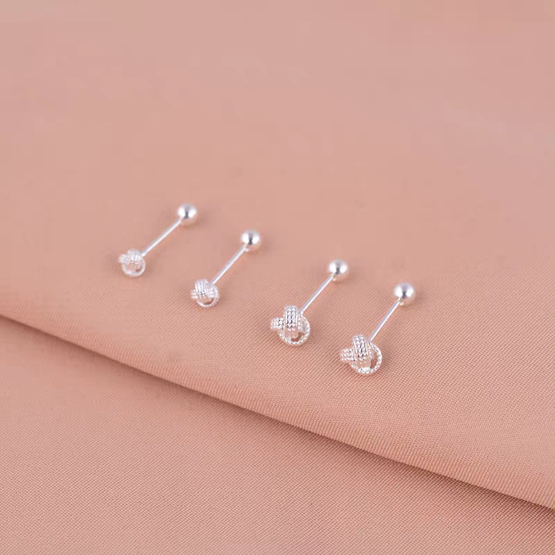 S990 Fine silver ruyi screws and ear studs Specification image