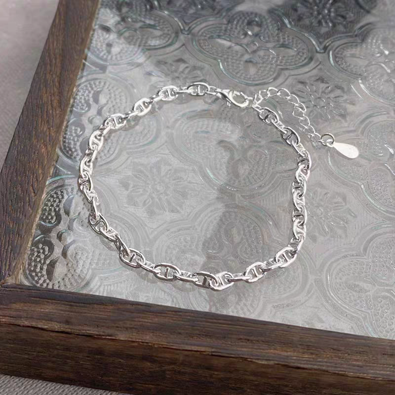 S990 Pure silver pig nose bracelet