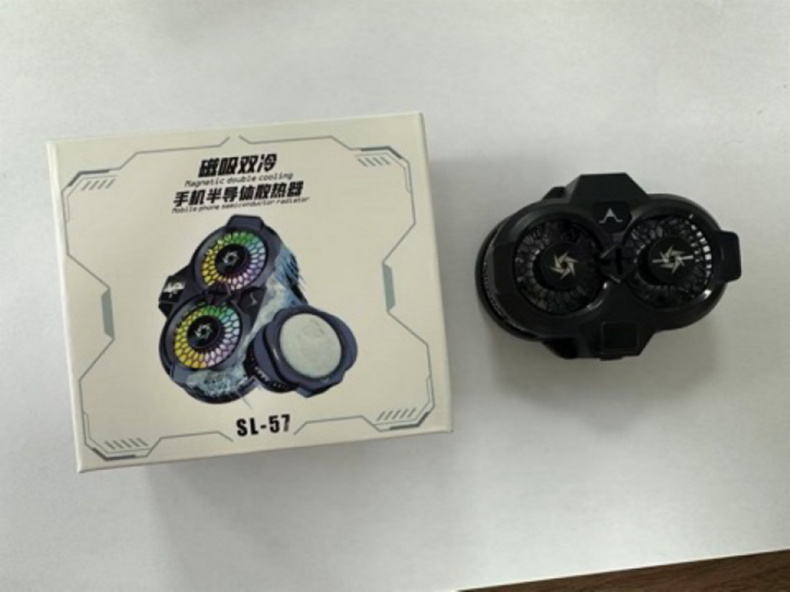 磁吸双核结冰手机散热器双风扇手机散热器半导体制冷石墨烯超导吸热详情16