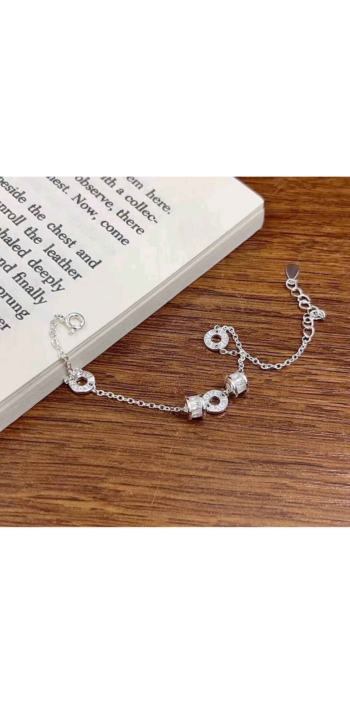 Pure silver small waist bracelet