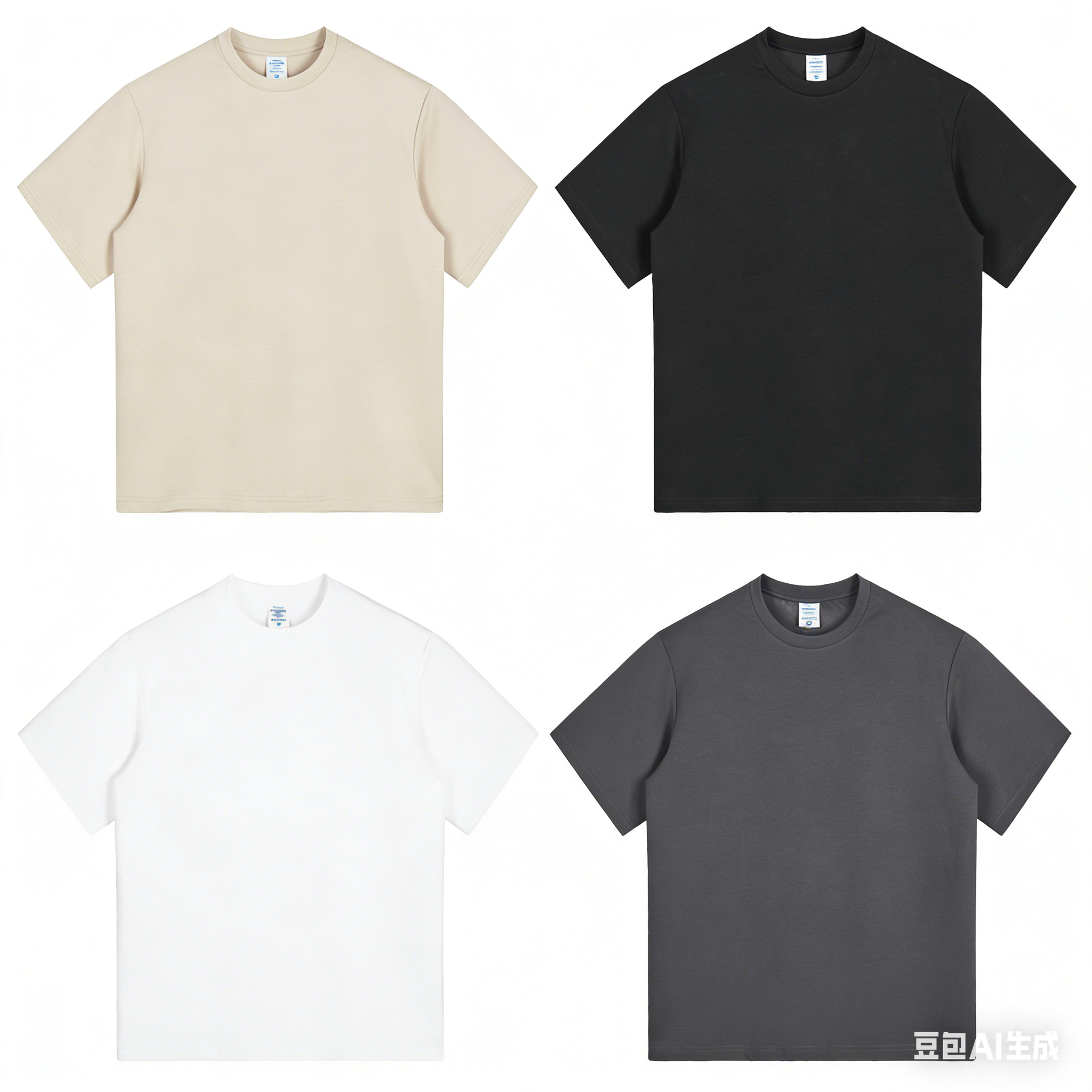RS Men's Wear: U's same style "Master" T-shirt, cool and elastic shoulder short-sleeved 230G, men's and women's same style short-sleeved T-shirt full figure