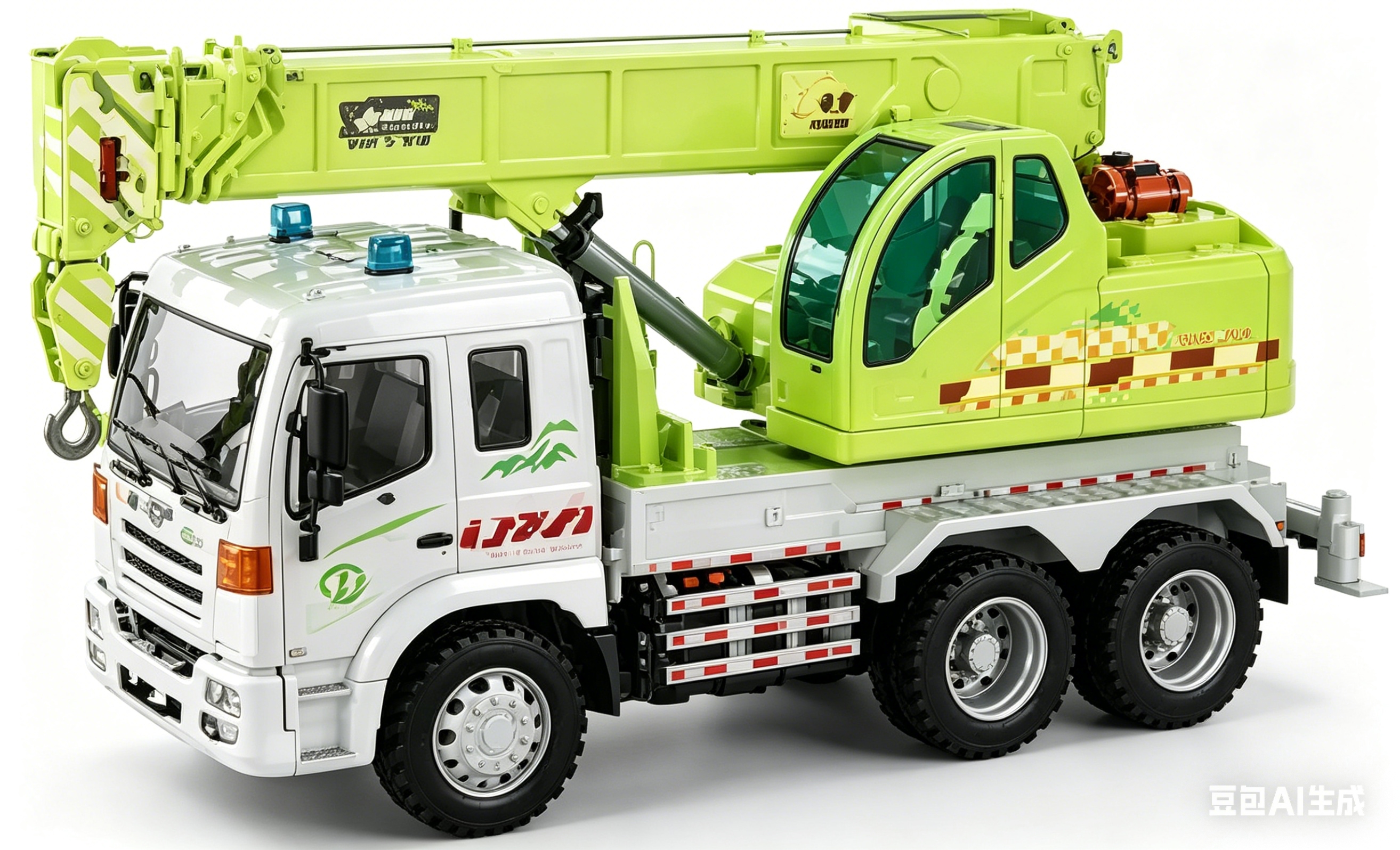 WY311E1:16 Green new Energy Vehicle (Light and sound) Alloy car model toy Truck car model Car model Simulation toy