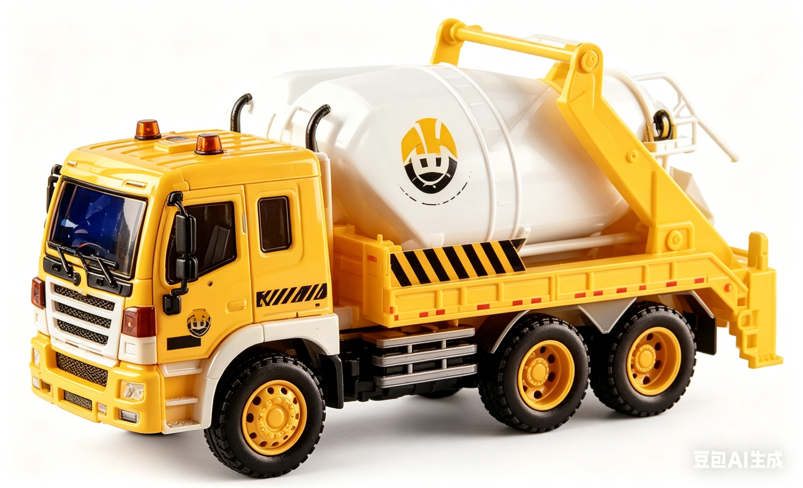 文艺WY310F1:16 惯性工程车（四键带灯光音乐）合金车模混凝土搅拌车汽车模型玩具卡车车模模型
