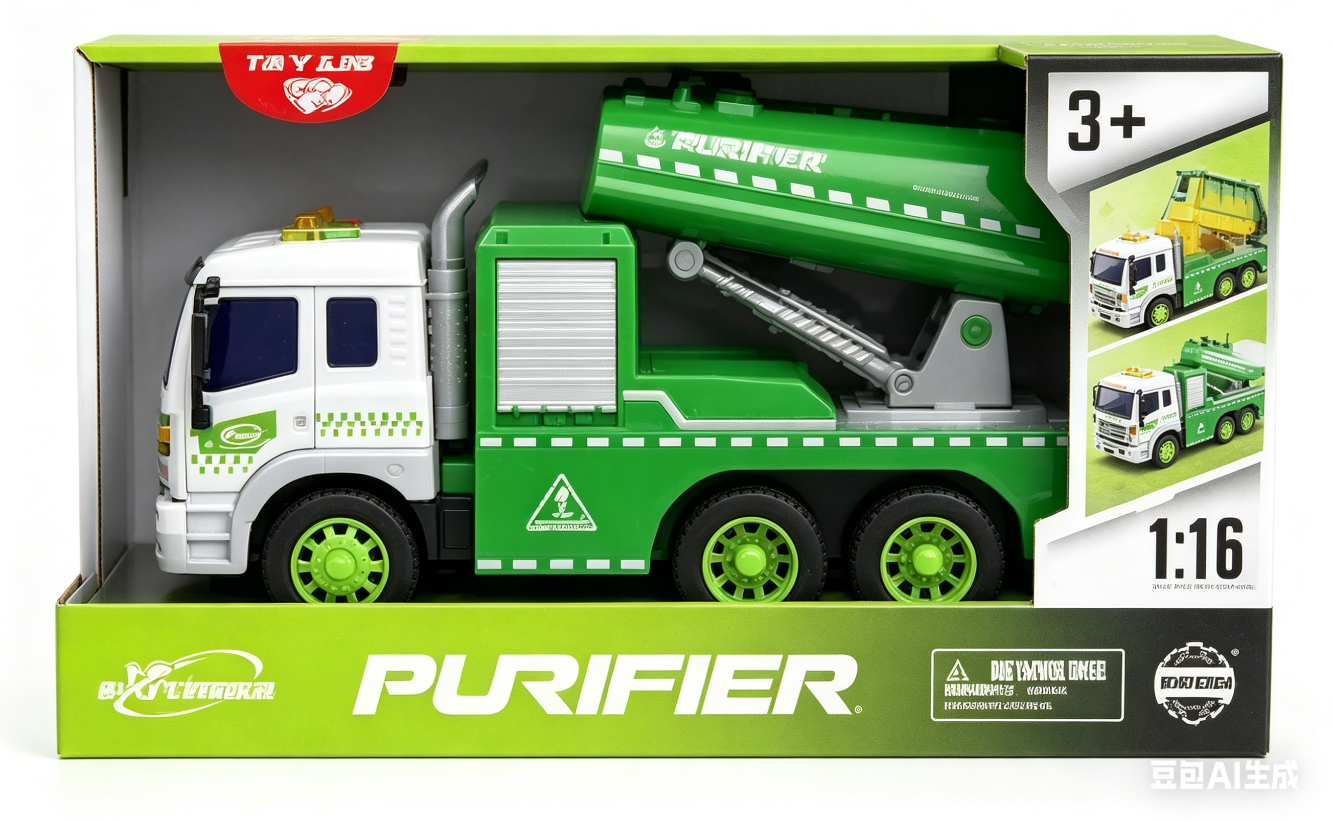 WY352C1 1:16 Inertial Spray Car (four-button with light, sound and spray function) Alloy car model toy truck car model 1:16 car model Application Scenario