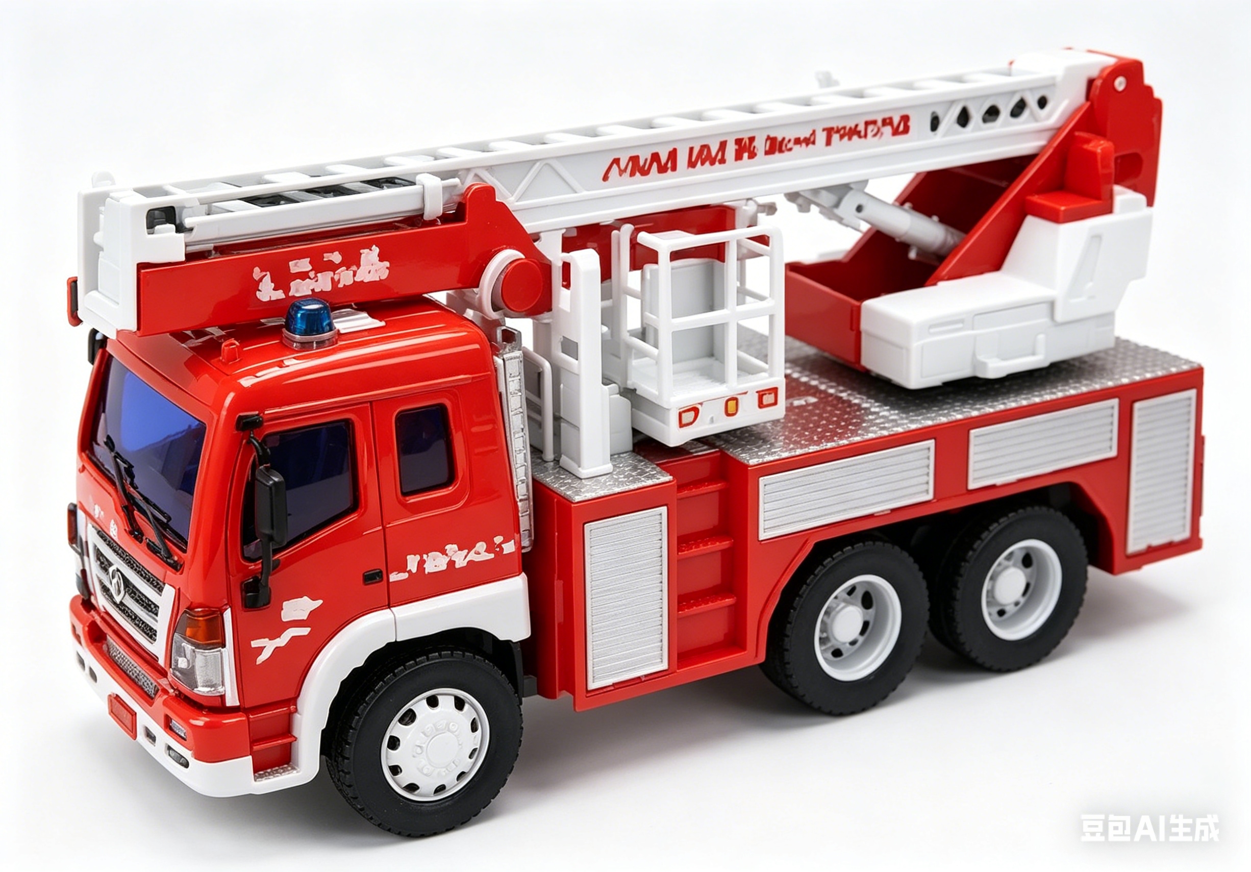 文艺WY350C1:16 惯性消防车（四键带灯光音乐）红色消防车模型合金车模玩具汽车模型车模模型