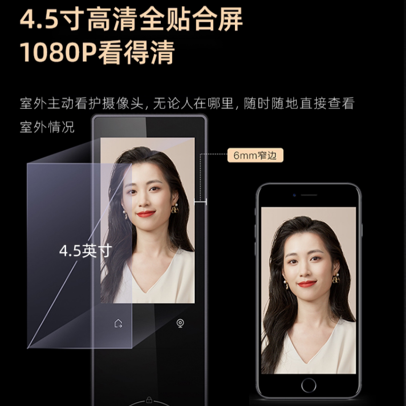 Haobao fingerprint door lock, bionic facial recognition smart lock, fully automatic vein fingerprint recognition electronic lock Application Scenario