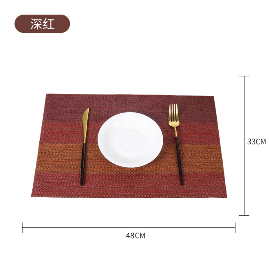 Creative heat insulation pad, PVC placemats and coasters set, heat protection, table surface, simple home products Application Scenario