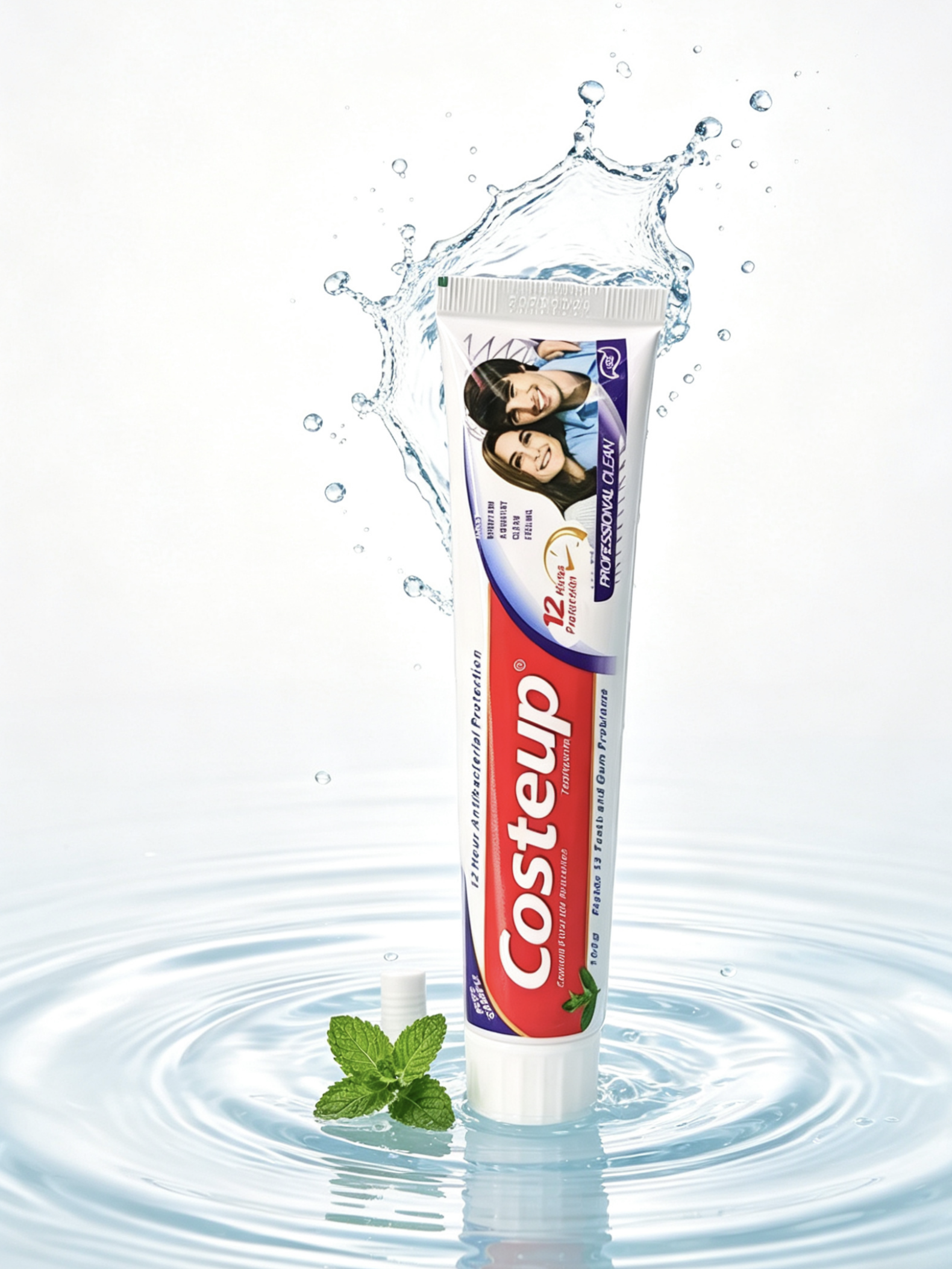 Costeup menta freshing dentífrico 12 horas de larga duración protección antimicrobiana dentífrico Specification image